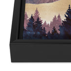 Mauve Vista Framed Canvas Print Gallery Image 3