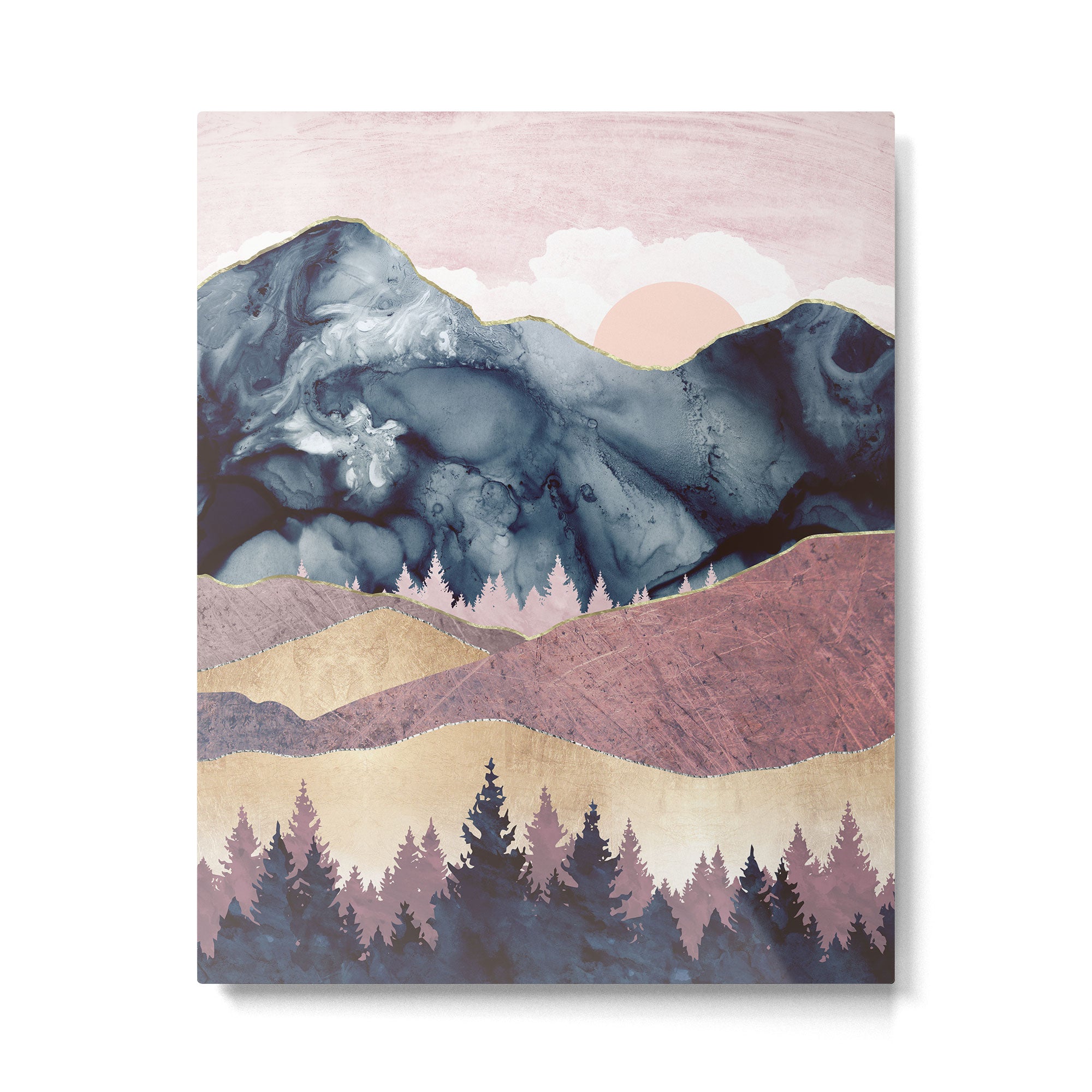 Mauve Vista Metal Print Gallery Image 6