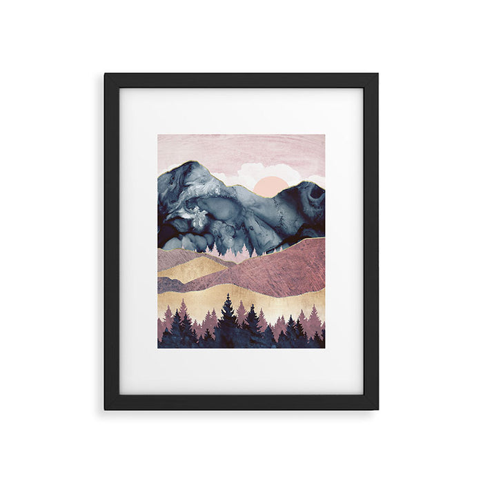 Mauve Vista Framed Art Print Gallery Image 1