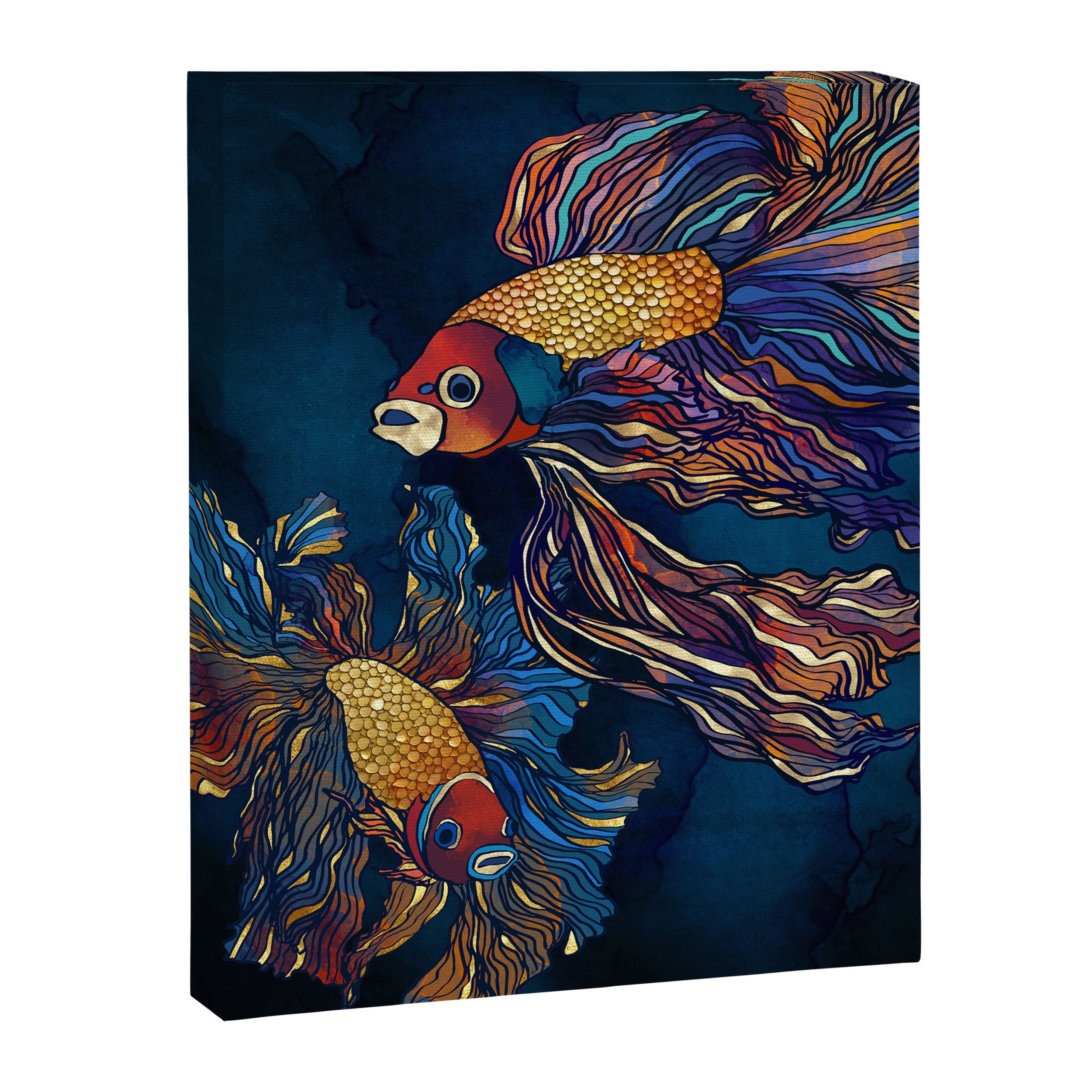 Metallic Betta Fish Canvas Print Gallery Image 8