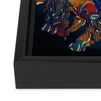 Metallic Betta Fish Framed Canvas Print Gallery Image 3