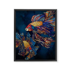 Metallic Betta Fish Framed Canvas Print Gallery Image 8
