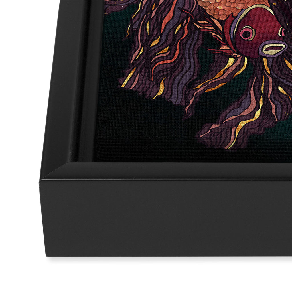 Metallic Betta Fish II Framed Canvas Print Gallery Image 3