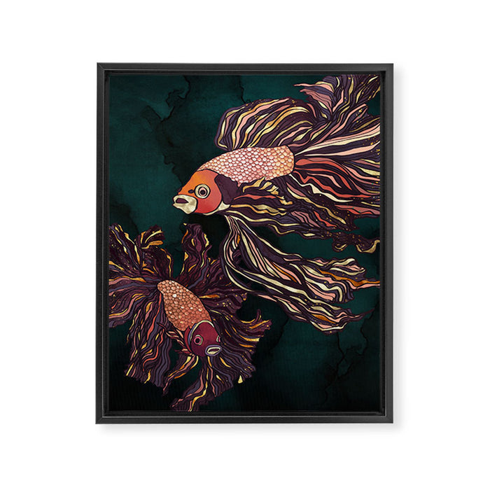 Metallic Betta Fish II Framed Canvas Print Gallery Image 1