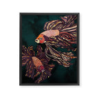Metallic Betta Fish II Framed Canvas Print Gallery Image 8
