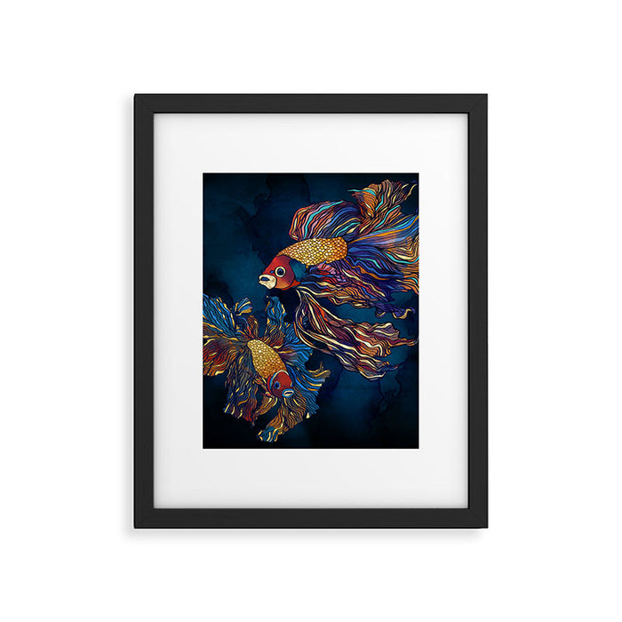 Metallic Betta Fish Framed Art Print Gallery Image 1