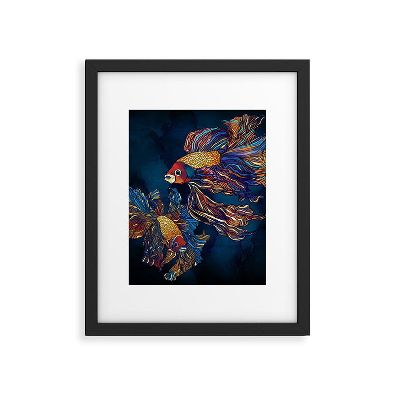 Metallic Betta Fish Framed Art Print Gallery Image 6