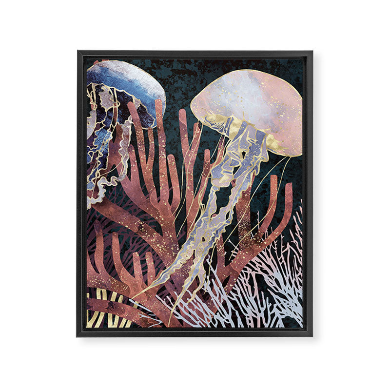 Metallic Coral Framed Canvas Print Gallery Image 8