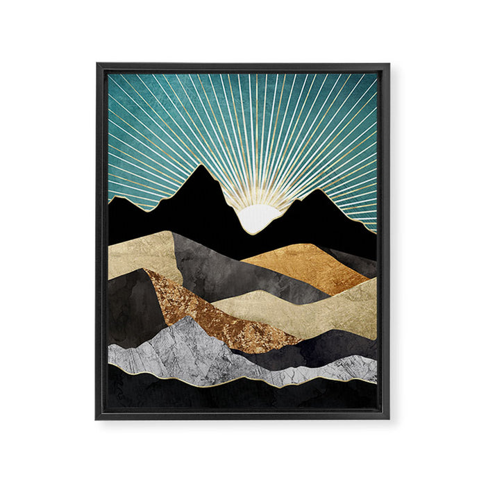 Metallic Daybreak Framed Canvas Print Gallery Image 1