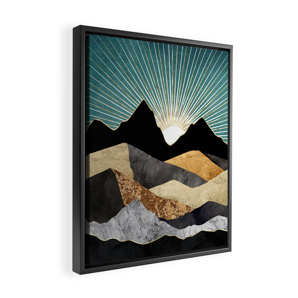 Metallic Daybreak Framed Canvas Print Gallery Image 2