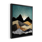 Metallic Daybreak Framed Canvas Print Gallery Image 2