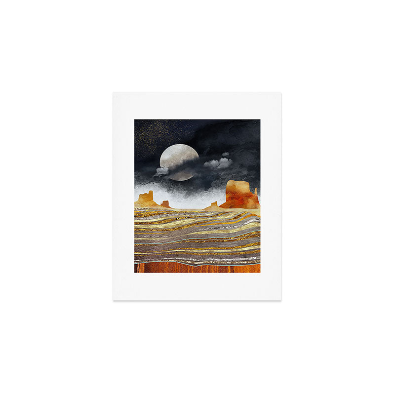 Metallic Desert Art Print Gallery Image 1