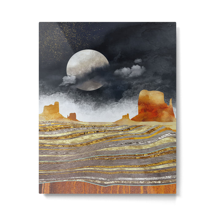 Metallic Desert Metal Print Gallery Image 1