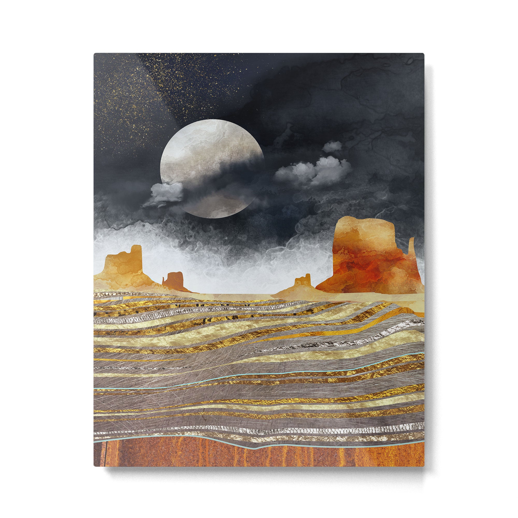 Metallic Desert Metal Print Gallery Image 6