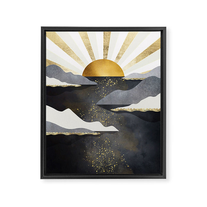 Metallic Dusk Framed Canvas Print Gallery Image 1