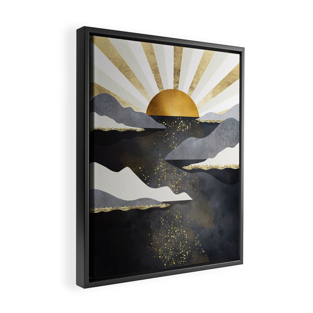 Metallic Dusk Framed Canvas Print Gallery Image 2