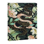 Metallic Floral Snake Canvas Print Gallery Image 8