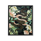 Metallic Floral Snake Framed Canvas Print Gallery Image 8