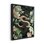 Metallic Floral Snake Framed Canvas Print Gallery Image 2