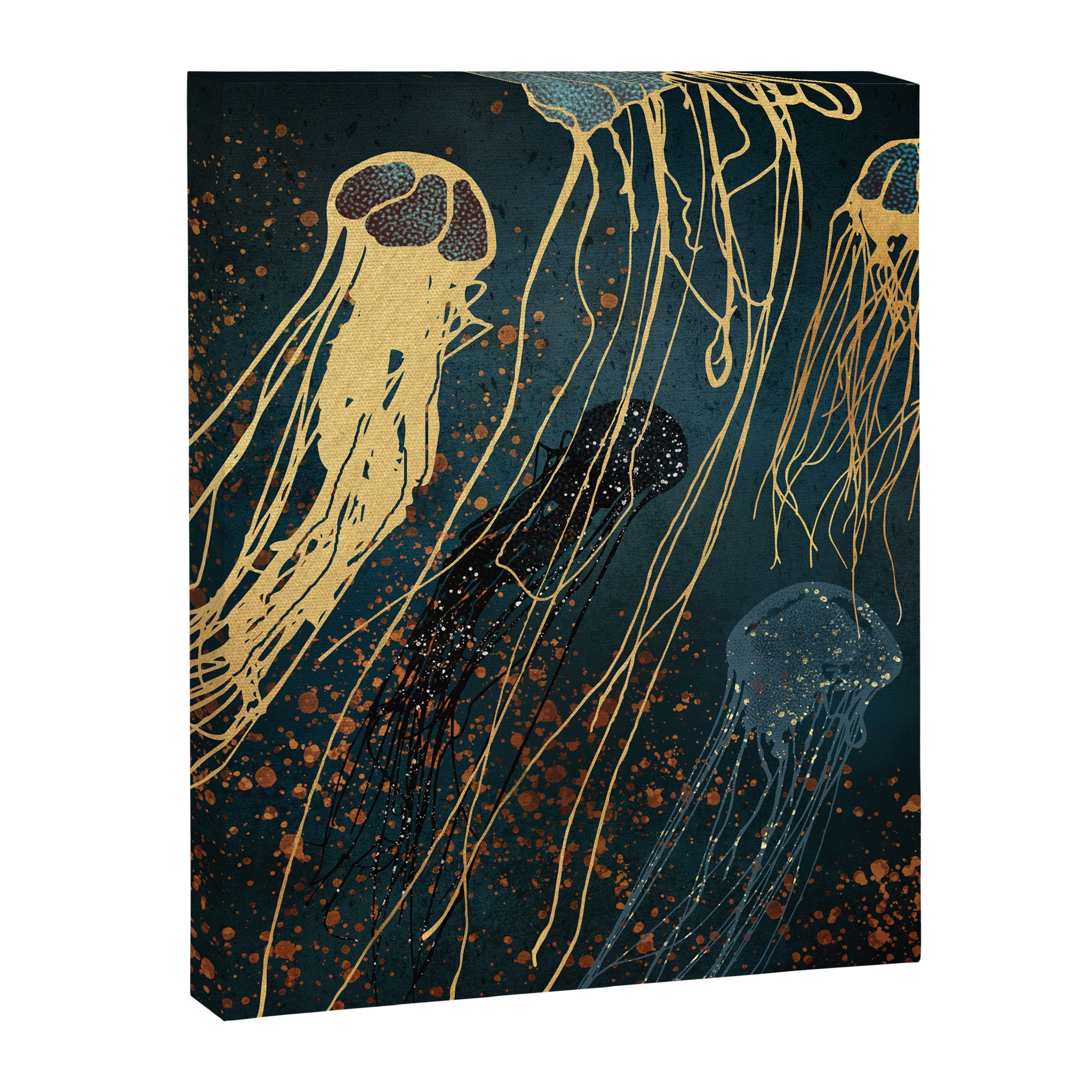 Metallic Jellyfish Canvas Print Gallery Image 8