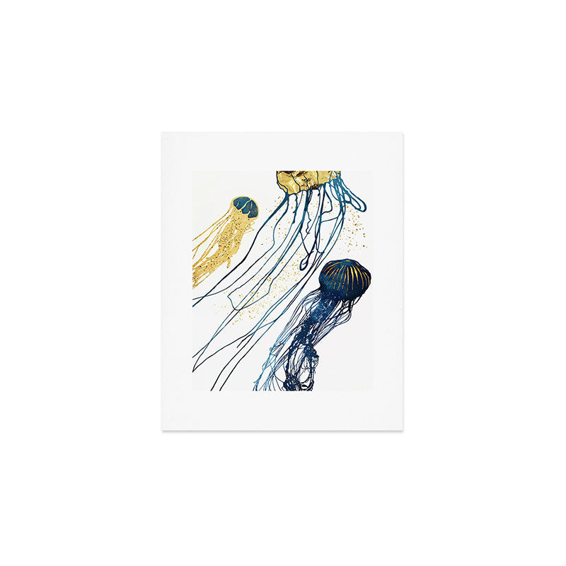 Metallic Jellyfish II Art Print Gallery Image 1