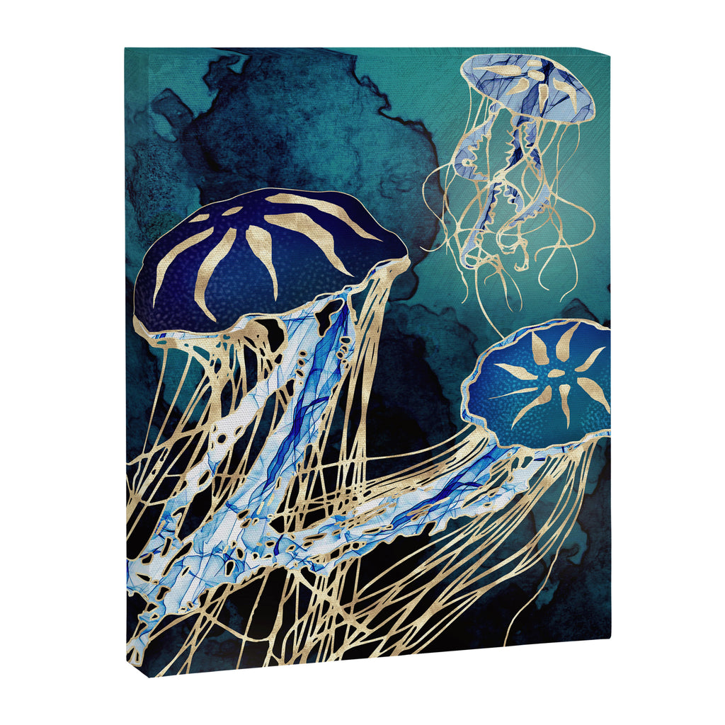 Metallic Jellyfish III Canvas Print Gallery Image 8