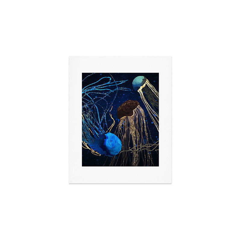 Metallic Jellyfish IV Art Print Gallery Image 1