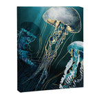 Metallic Jellyfish V Canvas Print Gallery Image 8