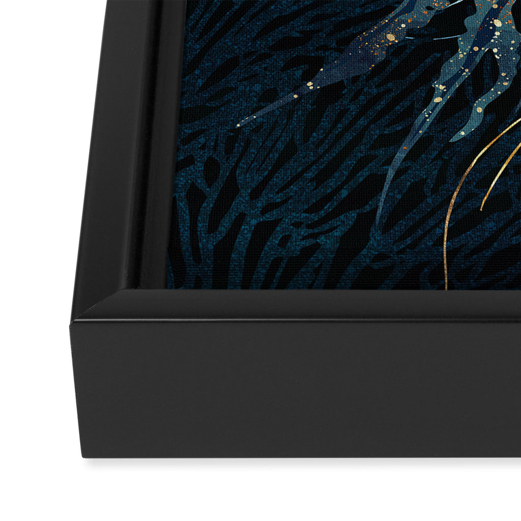 Metallic Jellyfish V Framed Canvas Print Gallery Image 3