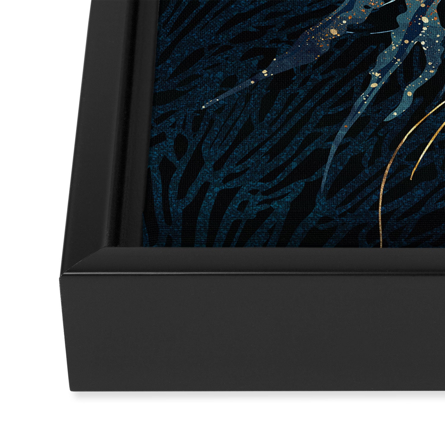 Metallic Jellyfish V Framed Canvas Print Gallery Image 3