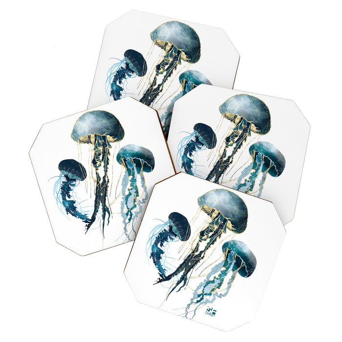 Metallic Jellyfish V-Custom Coaster Gallery Image 1