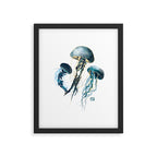 Metallic Jellyfish V-Custom Framed Art Print Gallery Image 6
