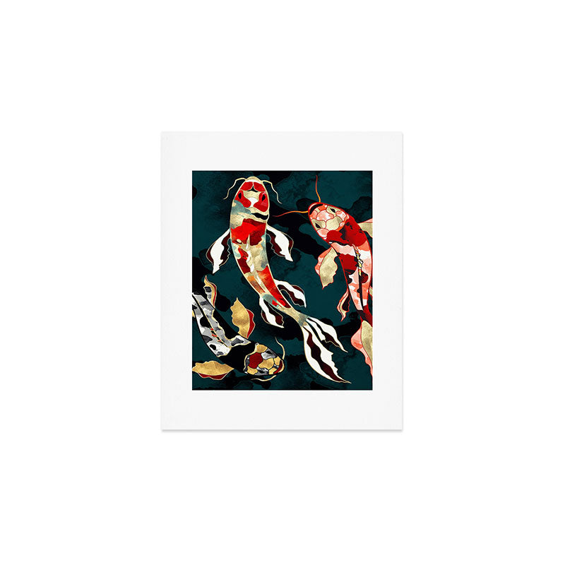 Metallic Koi Art Print Gallery Image 1