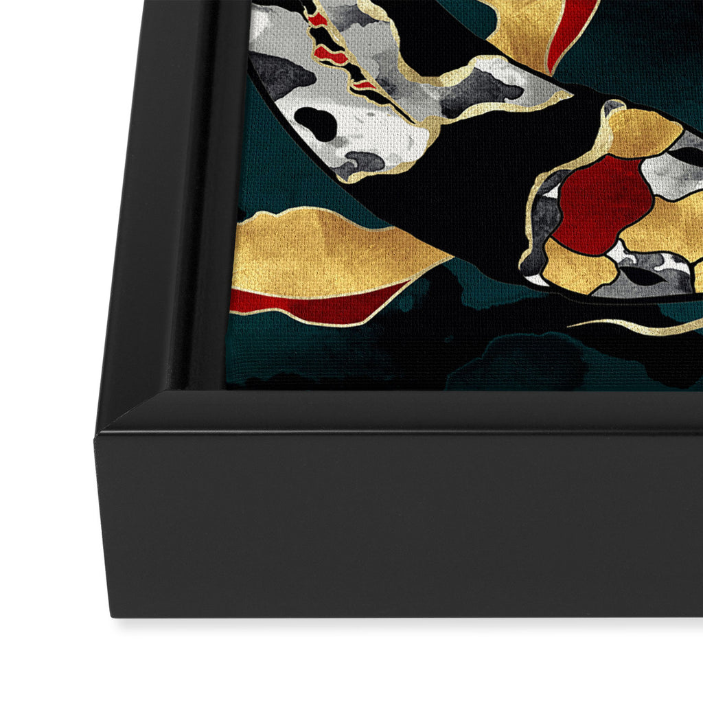Metallic Koi Framed Canvas Print Gallery Image 3