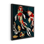 Metallic Koi Framed Canvas Print Gallery Image 2