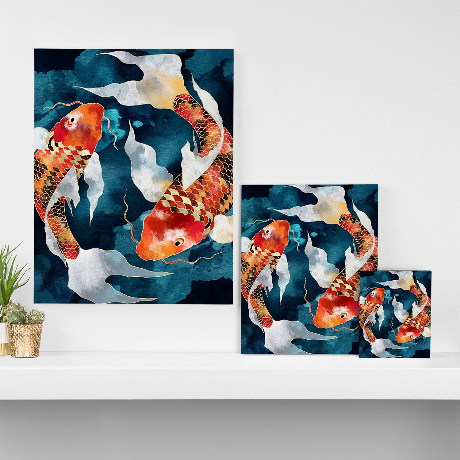 Metallic Koi II Canvas Print Gallery Image 3