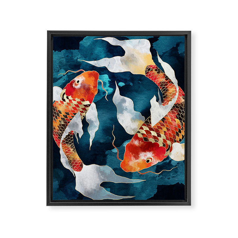 Metallic Koi II Framed Canvas Print Gallery Image 8