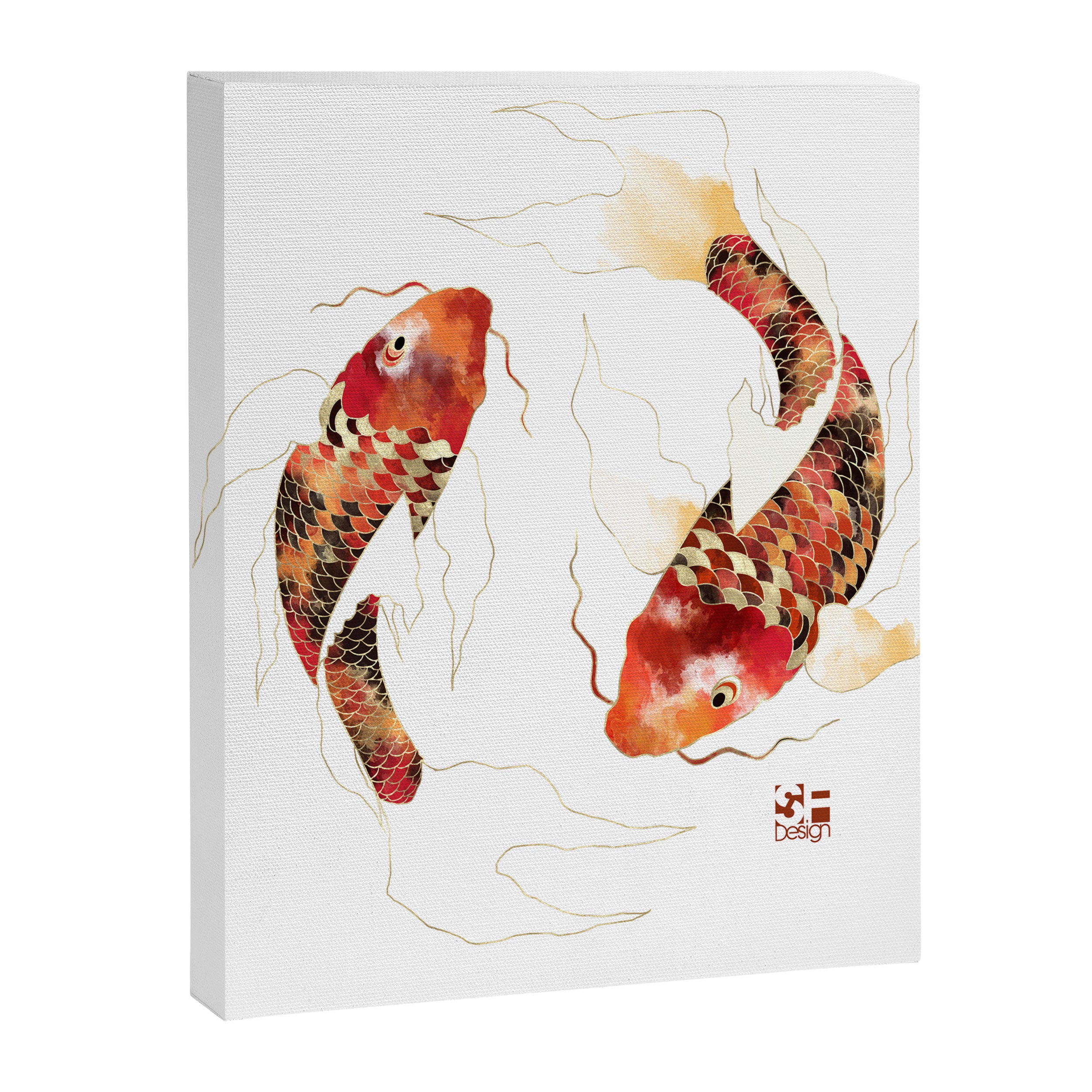 Metallic Koi II-Custom Canvas Print Gallery Image 8