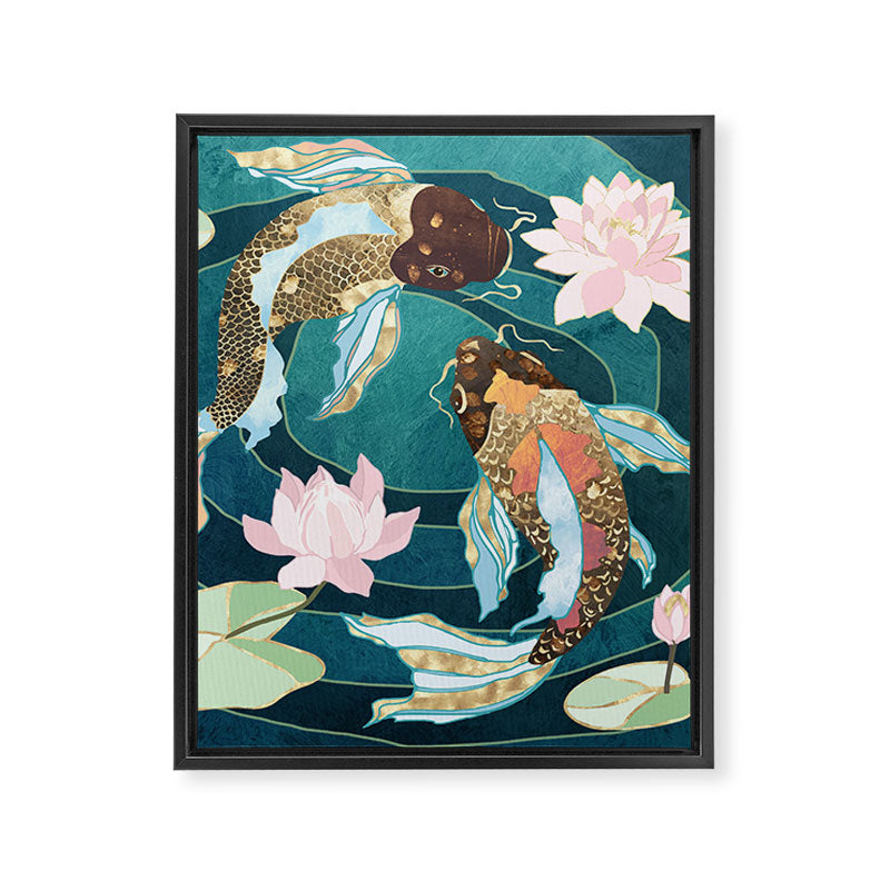 Metallic Koi III Framed Canvas Print Gallery Image 8