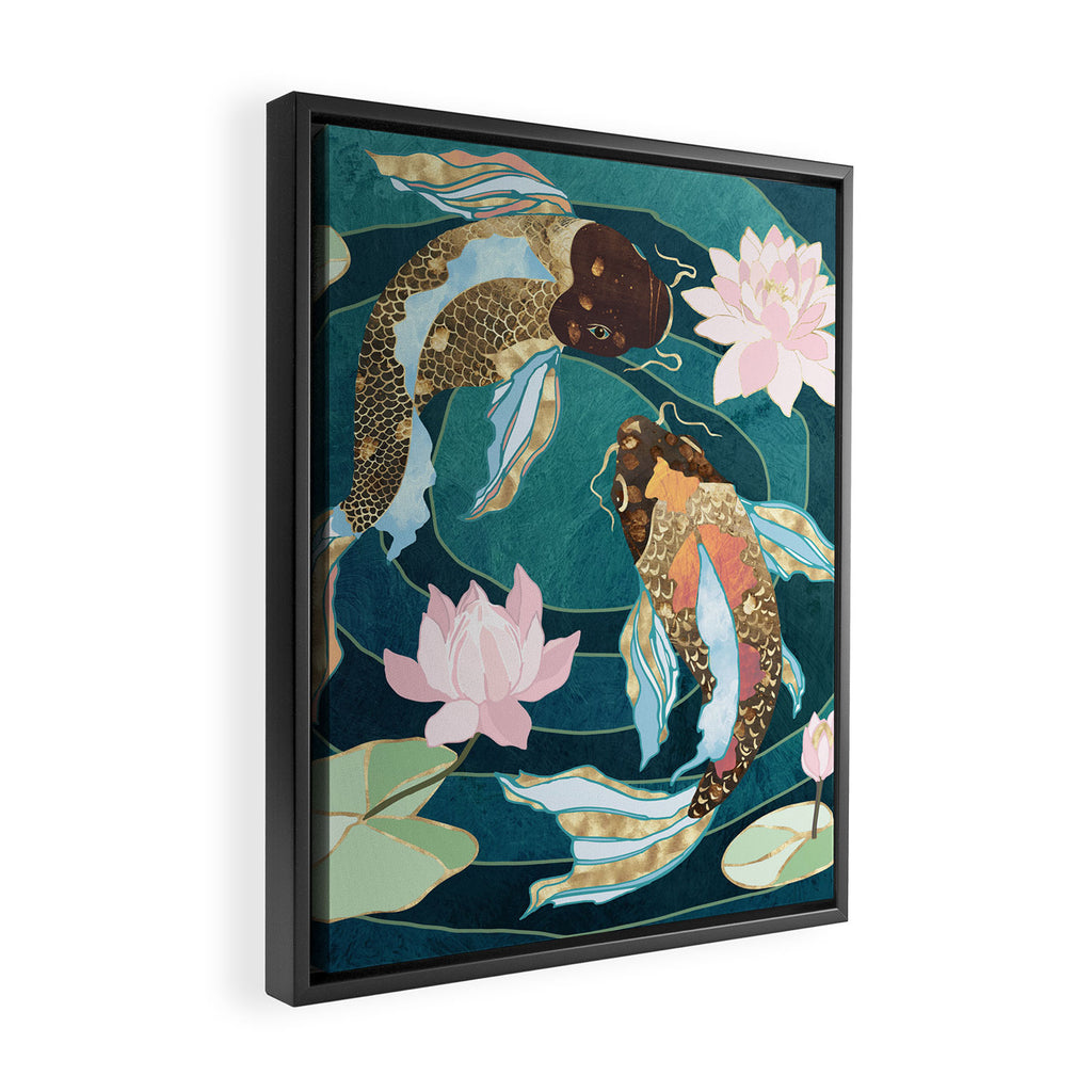 Metallic Koi III Framed Canvas Print Gallery Image 2