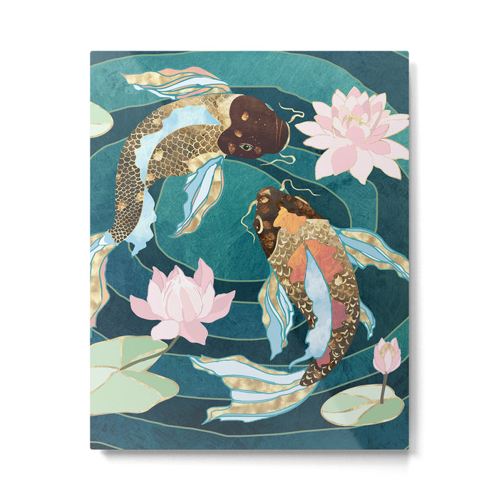 Metallic Koi III Metal Print Gallery Image 1