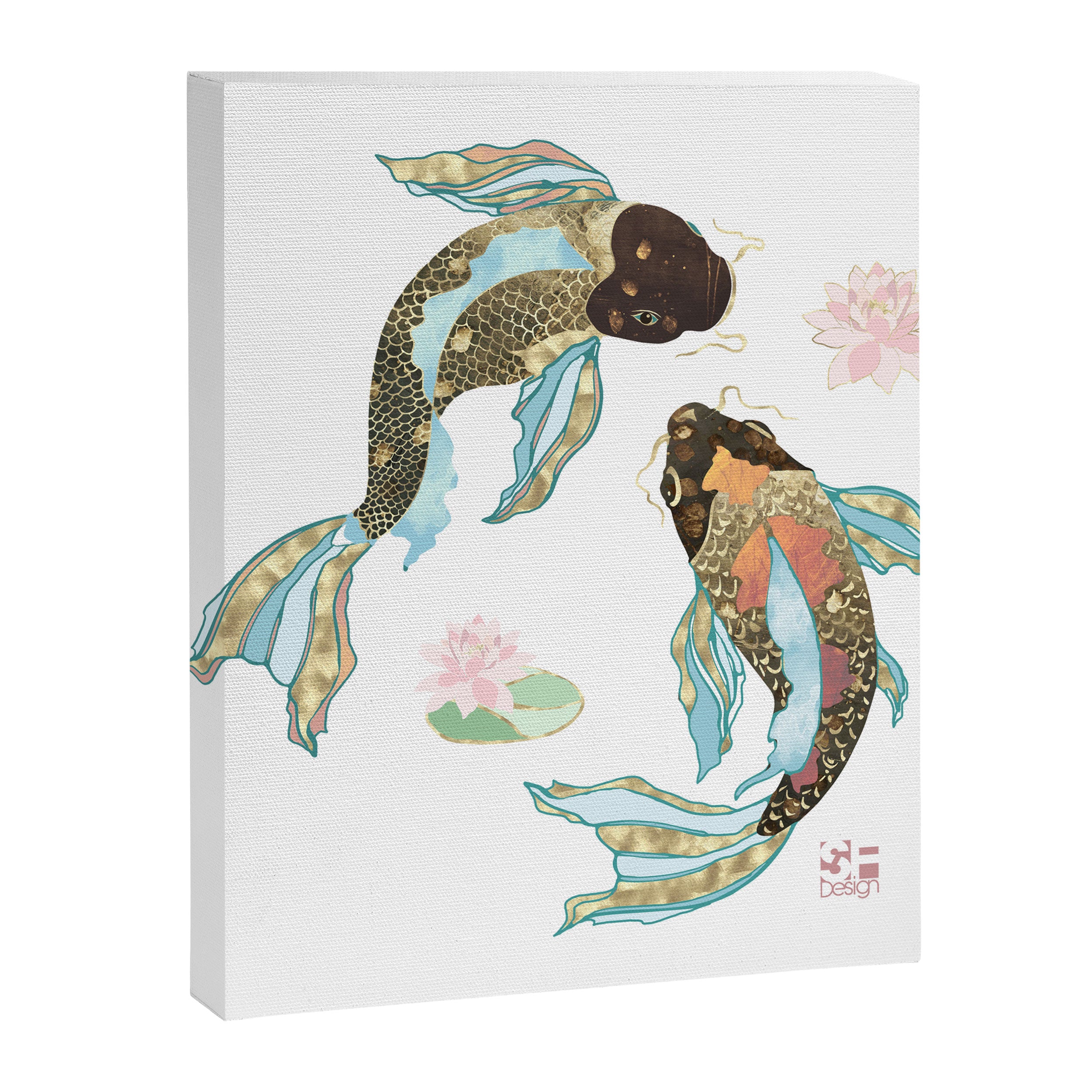Metallic Koi III-Custom Canvas Print Gallery Image 8