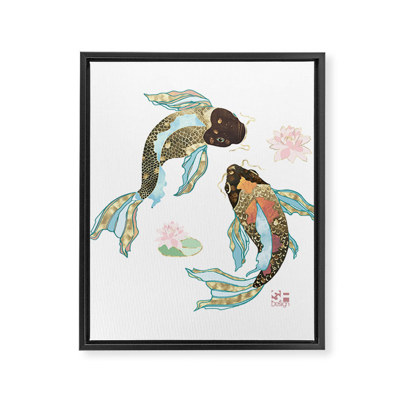 Metallic Koi III-Custom Framed Canvas Print Gallery Image 8