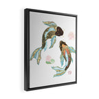 Metallic Koi III-Custom Framed Canvas Print Gallery Image 2