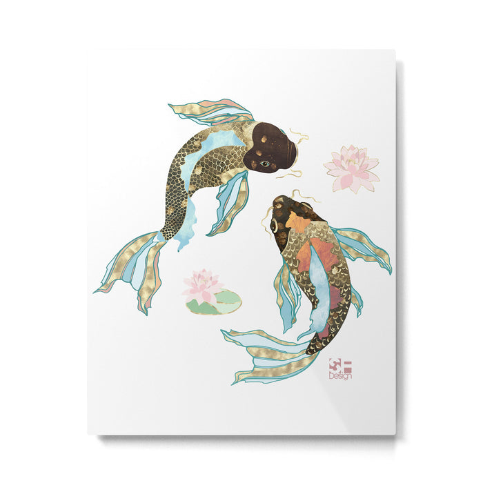 Metallic Koi III-Custom Metal Print Gallery Image 1