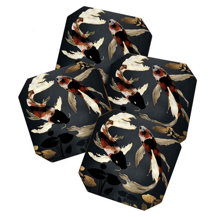 Metallic Koi IV Coaster Gallery Image 1