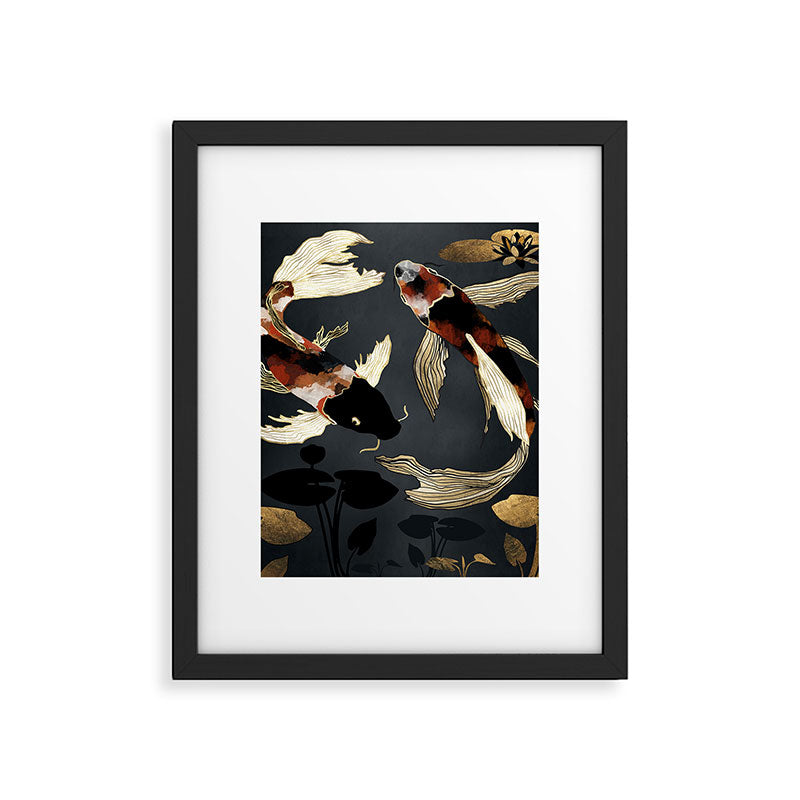 Metallic Koi IV Framed Art Print Gallery Image 6