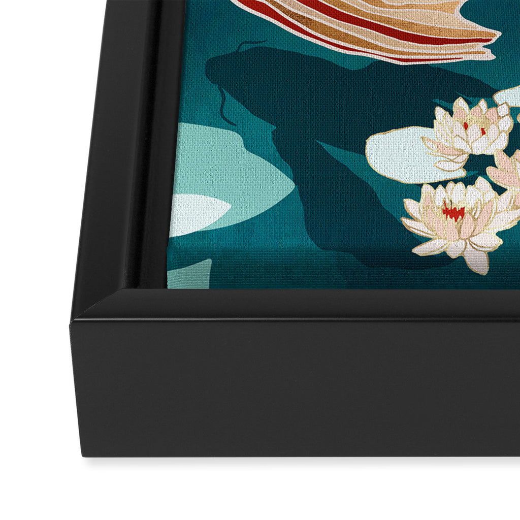 Metallic Koi VII Framed Canvas Print Gallery Image 3