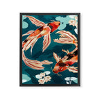 Metallic Koi VII Framed Canvas Print Gallery Image 8