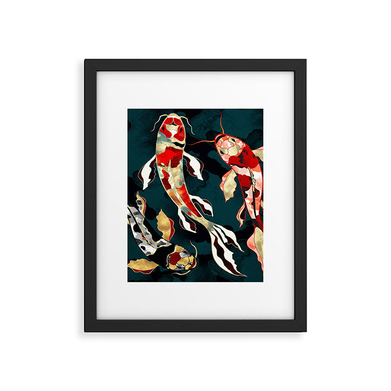 Metallic Koi Framed Art Print Gallery Image 4